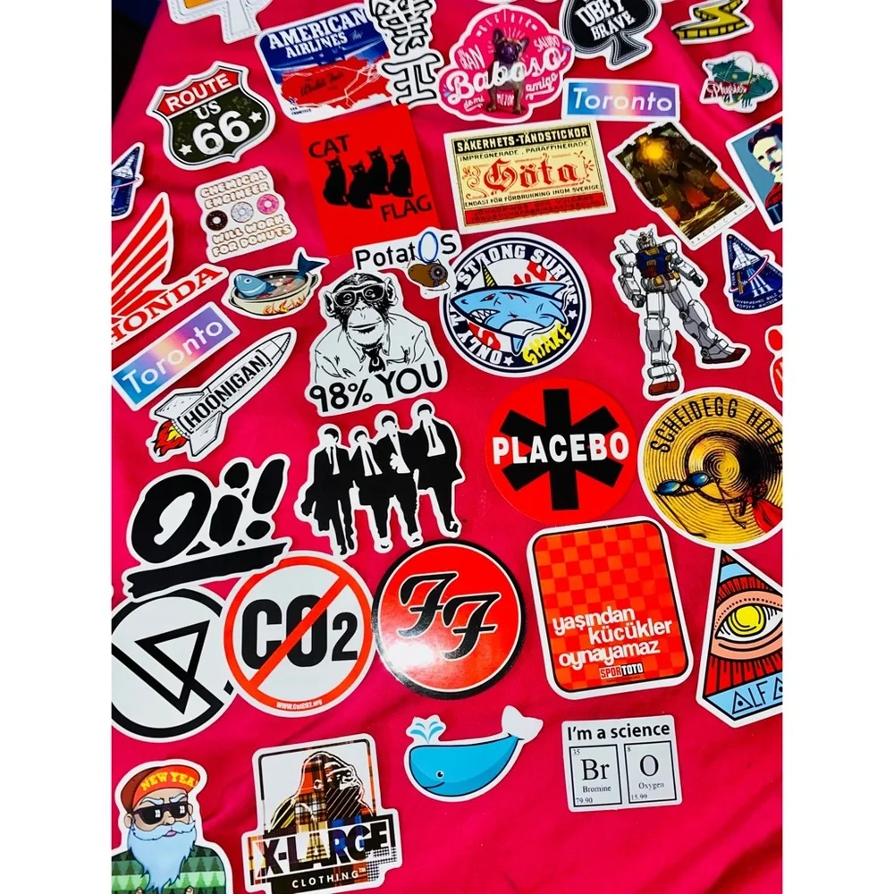 Lot of Mixed Random Water Bottle Laptop Fun & Cool Stickers